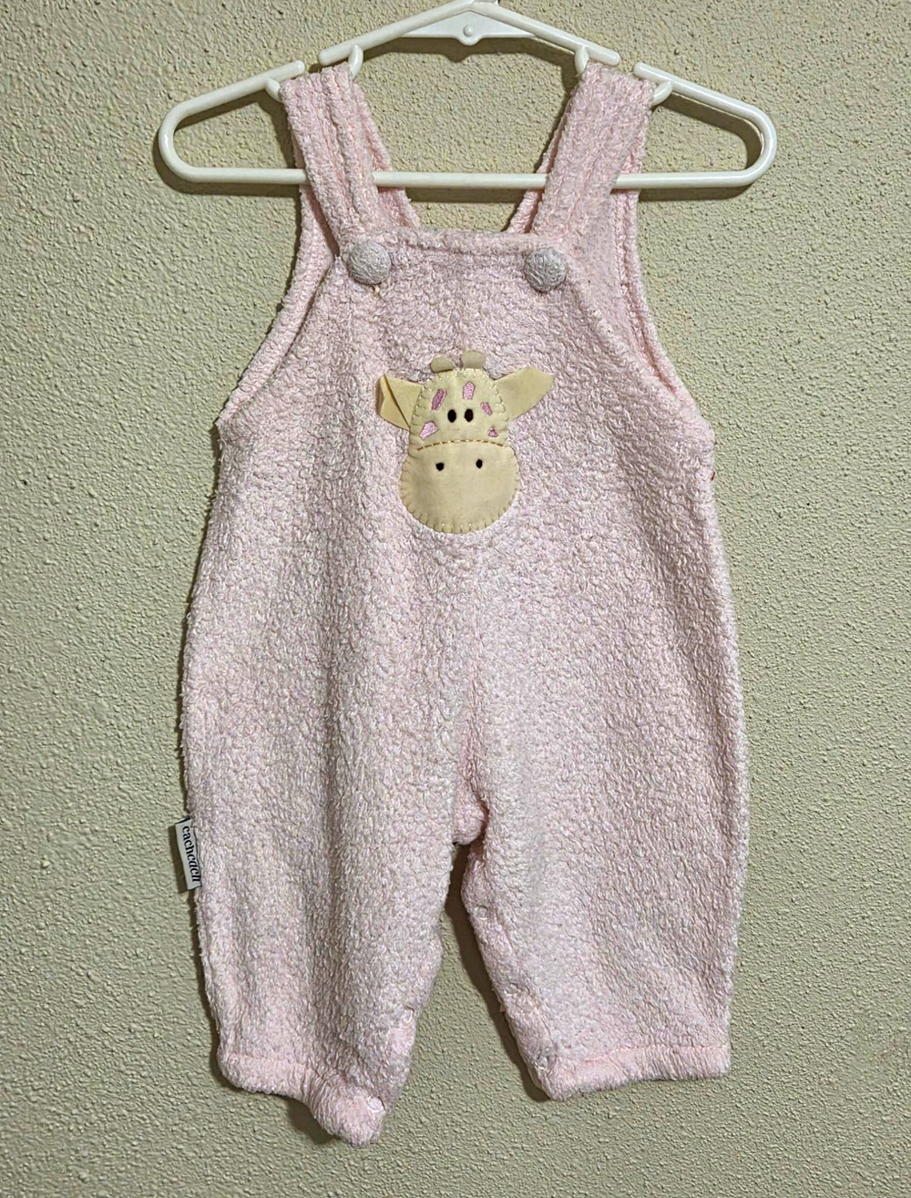 Vintage CachCach Baby Girl Giraffe Overall Romper Brand: CachCach Made in: USA